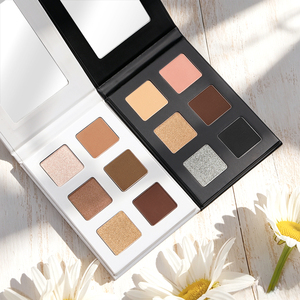 Palette de fards à paupières Big Eye Shadow, 6 couleurs, haute pigmentation, fards à paupières nude, sans cruauté, fards à paupières pailletés pigmentés - Product Image 5