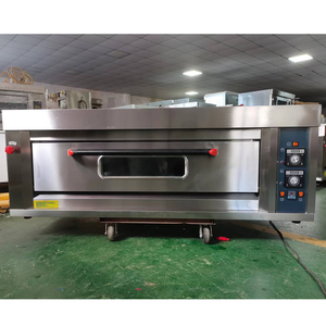 فرن تجاري جديد يعمل بالغاز، آلة خبز بطبقة واحدة و3 صواني للخبز الطازج والبسكويت، فرن بخاري محمول للمطاعم - Product Image 2