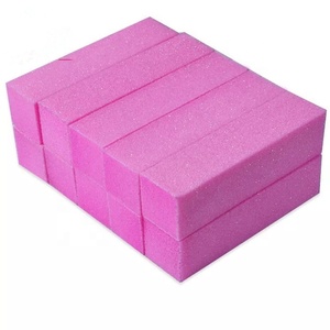 Wholesale High Quality Pink/<strong>White</strong> <strong>Buffer</strong> <strong>Block</strong> 4 Sides Sponge Nail <strong>Buffer</strong> 4 Way Nail <strong>Buffer</strong> - Product Image 1