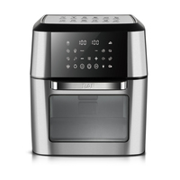 Freidora de Aire RAF 12L, Horno de 2000W con Pantalla Táctil y Asador para Pollo, Papas Fritas y Repostería, Uso Doméstico Familiar