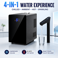 Distributeur d'eau pétillante sous évier 4-en-1 : Robinet intelligent, machine à eau gazeuse, purificateur d'eau chaude et froide pour cuisine domestique