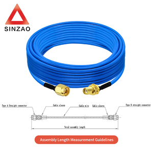 Wayiii tùy chỉnh 18GHz thông tin liên lạc lò vi <span class=keywords><strong>s</strong></span>óng cáp đồng trục lắp <span class=keywords><strong>r</strong></span>áp rg402 fep N nam SMA nam Cáp thép không <span class=keywords><strong>g</strong></span>ỉ Dây - Product Image 6
