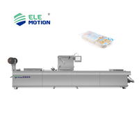 Machine d'emballage sous vide Elemotion Thermoforming Rollstock pour beurre, fromage, viande, fruits de mer, fruits, légumes, cornichons et plats chauds
