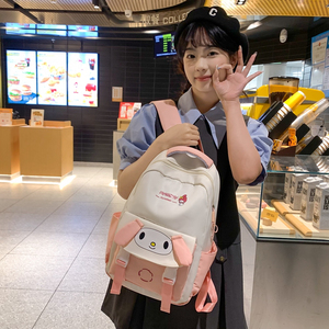 Sac à dos unisexe en nylon, mignon et tendance, pour <span class=keywords><strong>moto</strong></span>, respirant, décontracté, avec bandoulière incurvée, idéal pour étudiant - Nouvelle collection 2024 - Product Image 6