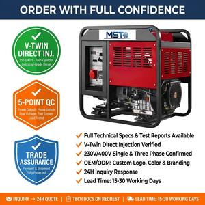 10kW 12kW 15kW 16kW 18kW Open Frame Diesel Generator V-Twin Direct Injection 230V/400V 24V DC Electric Start 50Hz Single <strong>Three</strong> - Product Image 6