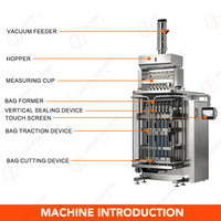 Machine d'emballage automatique multi-voies pour sachets de granulés d'assaisonnement et de sucre, machine d'emballage de sel et de sucre en petites pochettes à 6 voies
