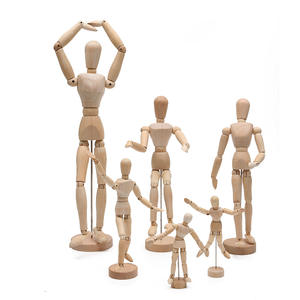 Mannequin articulé en bois personnalisé pour le dessin et l'esquisse – Fourniture de figurines d'art - Product Image 2