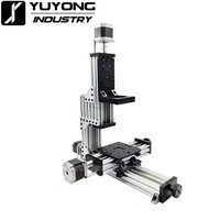 Kit de mini-fraiseuse CNC mécanique 3 axes de bureau avec moteurs NEMA23 1,26 N.m pour routeur à bois
