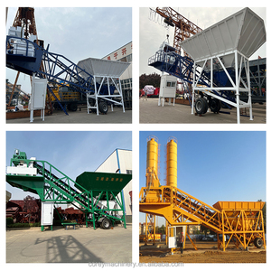 เครื่องผสมคอนกรีตผสมปูนแบบพกพา60m3h โรงงานผสมคอนกรีตซีเมนต์ - Product Image 5