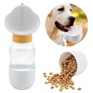 Taşınabilir su şişesi seyahat Pet tiryakisi sızdırmaz köpek kase gıda kapları köpek aksesuarları köpekler yavru için içme suyu şişesi - Product Image 2