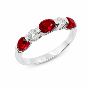 แหวนเงินแท้ 925 ยี่ห้อ UM Jewelry ประดับด้วยไพลินสีน้ำเงินสังเคราะห์แบบซันเซ็ตและฟรอสต์ และเพชรซิคอนสีขาว สำหรับผู้ชายและผู้หญิง สวมใส่ได้ทุกวัน งานแต่งงาน และงานปาร์ตี้ - Product Image 1