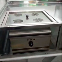 Cuiseur vapeur à gaz commercial compact pour pains, idéal pour les petits restaurants et les stands de petit-déjeuner, optimise l'espace sur le comptoir