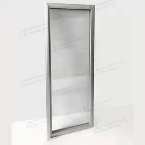 Вертикальный алюминиевый стеклянный дверной холодильник для напитков