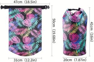 Borsa Impermeabile Compatta e Resistente da 2l-50l per Escursionismo, Surf, Kayak, Arrampicata e Tour, Zaino Portatile in PVC Impermeabile - Product Image 6