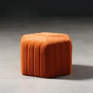Morden popular design Arab style home hexagen stool chair velvet upholstered bedroom counter stool