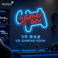 Enseigne néon LED « Game On » 12V, intensité réglable, télécommande, décoration pour salle de jeu, cadeau pour gamer, enseigne murale pour maison, bar, arcade, esports