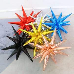 Globos Estrella Dorada Grandes de Aluminio con Diseño de Explosión Estelar Mágica para Decoraciones de Bodas y Aniversarios - Product Image 4