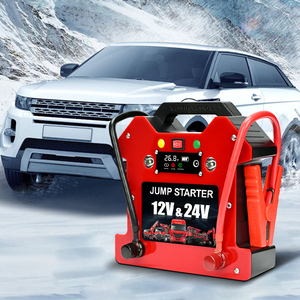 MAXCELLENT Démarreur <span class=keywords><strong>de</strong></span> secours portable <span class=keywords><strong>12</strong></span>/<span class=keywords><strong>24V</strong></span> au lithium-ion rouge avec <span class=keywords><strong>chargeur</strong></span> <span class=keywords><strong>de</strong></span> <span class=keywords><strong>batterie</strong></span> et <span class=keywords><strong>booster</strong></span> <span class=keywords><strong>de</strong></span> puissance pour semi-remorques - Product Image 4