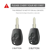 Nouvelle coque de clé en silicone pour Renault Clio 3 Logan 2 Dacia Duster Sandero Stepway Lada Largus pour Nissan Almera Terrano