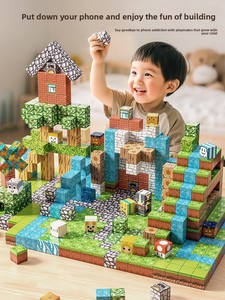 Bloques de Construcción Magnéticos de 2.0cm para Niños, Personalizables, para Crear Mi Mundo, Rompecabezas Magnéticos, Mini Juguetes, Cubo Magnético, Juguetes DIY - Product Image 2