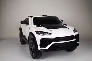 Voiture électrique pour enfants à deux places, à quatre roues motrices, <span class=keywords><strong>avec</strong></span> batterie 12V, double <span class=keywords><strong>porte</strong></span> ouvrante et fonction balançoire - Product Image 4