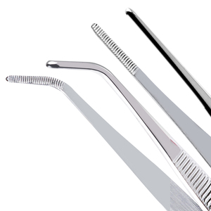 Thép không gỉ Nhà Bếp đầu bếp Nhíp thiết lập thực phẩm dài kẹp với răng cưa tip thực phẩm Nhíp cho nấu ăn - Product Image 6