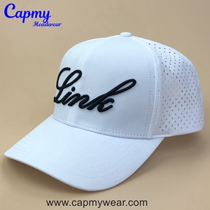 Hiệu Suất Dây Golf Mũ Không Thấm Nước Snapback Cap Không Thấm Nước Mũ Bóng Chày Laser Cắt Lỗ Đục Người Đàn Ông Thể Thao 7 Bảng Điều Chỉnh Golf Hat - Product Image 5