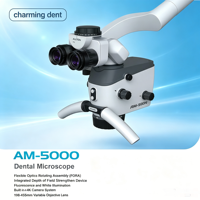 Lampe à fluorescence ALLTION AM-5000 avec caméra pour enregistrement photo et vidéo pour endodontie dentaire, microscope chirurgical dentaire