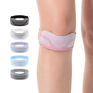 สายรัดพยุงสะบ้าเข่าแบบปรับได้ สวมใส่สบาย พร้อมแผ่นซิลิโคนรองรับแรงกดสองชั้น - Product Image 1