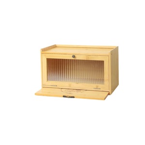 Caja de almacenamiento de pan de bambú con tabla de cortar y ventana transparente para uso en la cocina - Product Image 5