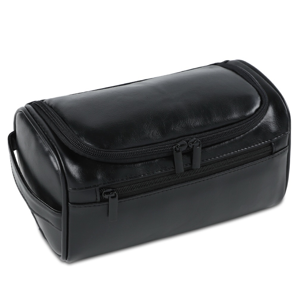 Cross-Border New Men's Large Capacity Portable Toiletry Bag Fashionable Logo Printed Waterproof Cosmetic Storage Makeup Bag