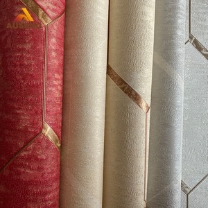 Casa de lujo de pared bricolaje decoración festiva de Pvc Simple rollo de papel 0,53*10M alemán rojo 3D Hd 4D papel pintado - Product Image 5