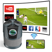 Projecteurs LED intelligents miniatures OEM/ODM à mise au point automatique, Full HD, rotation unique, lecteur multifonctionnel 4K pour cinéma maison