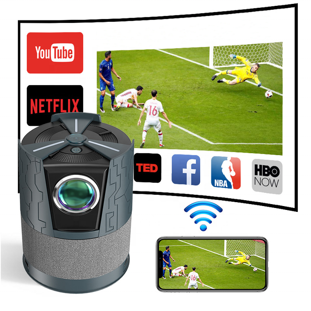 OEM/ODM Auto Focus Home Theater Full HD Unique Rotation Mini Led Smart Projectors 4k Multi Functional Player