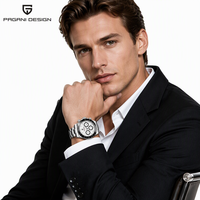 Montre pour homme PAGANI DESIGN 1644, montre de luxe étanche pour homme avec chronographe, date, aiguilles lumineuses, montre-bracelet à quartz