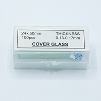 24X50mm Glass Microscope Slides Cover Slip with Ground Edges Lab Consumables OEM Customizable Yaohua Brand Durable
