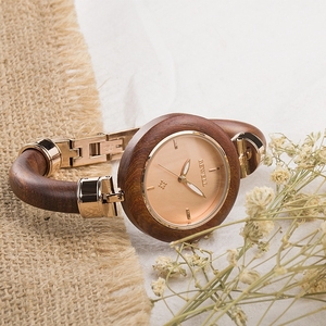 Nuevos Relojes de Cuarzo Naturales y Únicos para Mujer, con Logotipo Personalizado de Lujo, Relojes Mecánicos de Madera Hechos a Mano para Mujer - Product Image 5