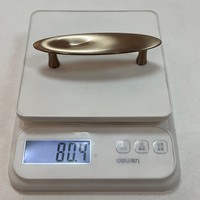 Poignées de meuble ovales concaves modernes et minimalistes en alliage de zinc brossé/polissé pour armoires, tiroirs et penderies