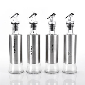 Distributeur de bouteilles de sauce en verre de qualité alimentaire 300ML avec <span class=keywords><strong>bouteille</strong></span> <span class=keywords><strong>d</strong></span>'<span class=keywords><strong>huile</strong></span> <span class=keywords><strong>d</strong></span>'<span class=keywords><strong>olive</strong></span> de cuisine à <span class=keywords><strong>bec</strong></span> <span class=keywords><strong>verseur</strong></span> pour la cuisson - Product Image 2