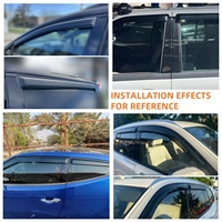 Deflector de Ventana Lateral para CADILLAC XT4 2018-2025, Protección Contra Sol y Lluvia, Instalación con Cinta Adhesiva