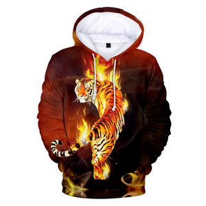 Fitspi – sweat-shirt à capuche populaire pour homme et femme, imprimé en 3d, Animal sauvage, collection printemps - Product Image 3