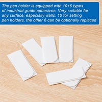 Porte-stylo adhésif en silicone, simple, à coller sur le bureau ou le mur, porte-stylo flexible pour diamètre de 7,5 à 10 mm