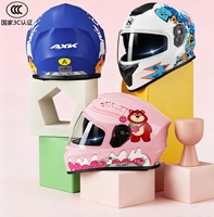 Casque pour enfants certifié 3C, toutes saisons, casque de sécurité pour enfants à motifs de dessins animés pour scooter électrique et moto, accessoires modifiés