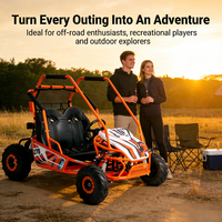 Go Kart de 120cc, 4 Tiempos, Gasolina, Transmisión por Cadena, Frenos de Disco Hidráulicos, Velocidad Máxima de 38 km/h, para Uso al Aire Libre entre Padres e Hijos