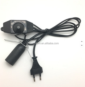Cabo Dimmer Preto de 1,5m Certificado CE com Plugue de 2 Pinos Padrão Europeu para Lâmpada de Sal NEMA/IEC/BS Masculino ROHS PVC 15A Eletrodoméstico - Product Image 4