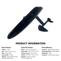 Planche de surf électrique hydrofoil 8KW 45KMH en carbone, Efoil motorisé, Russie, équipement de sports nautiques extrêmes pour l'aventure aquatique