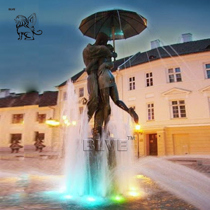 BLVE açık kamu sanat dekorasyon Modern yaşam boyutu bronz kadın dans heykeli pirinç bale kız çeşmeler - Product Image 6