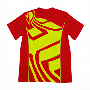 T-shirt de course à manches courtes, respirant, léger, à séchage rapide, avec impression par sublimation de logo personnalisé, pour la remise en forme en plein air - Product Image 2