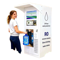 Kiosque Distributeur d'Eau à Entretien Facile, Système RO à Sortie Unique, Auto-Nettoyage, Utilisation Simple, Station d'Eau Libre-Service