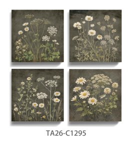 Set di Stampe su Tela con Illustrazioni Botaniche Vintage, Stampe Floreali e di Piante Antiche per Arredamento Rustico - Product Image 5